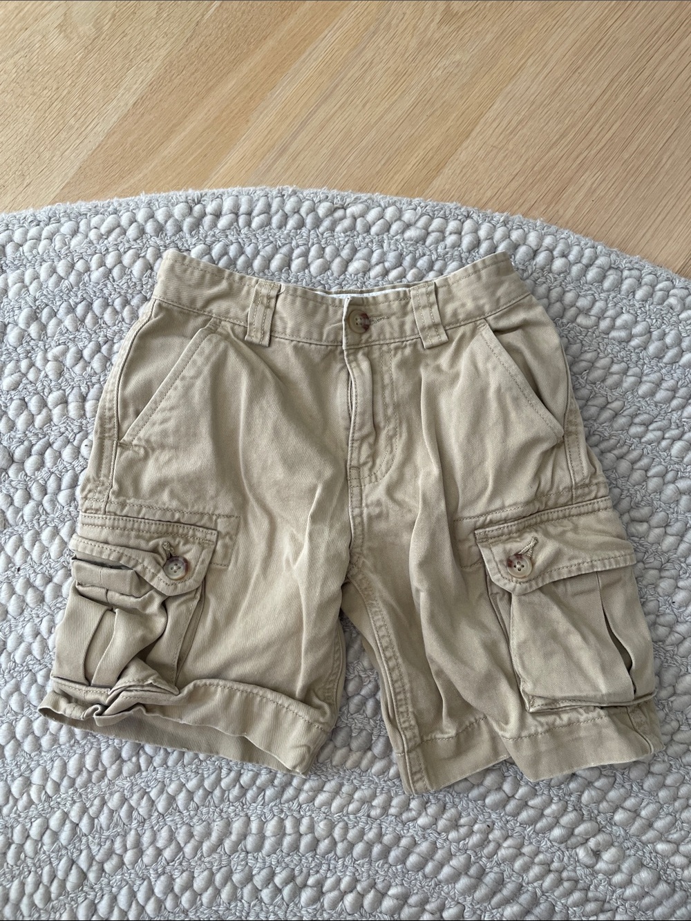 Polo by Ralph Lauren Beige Cargo Shorts - Utility Pocket Style